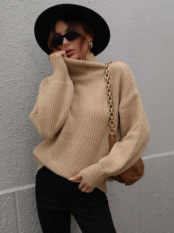 RIB KNIT PULLOVER SWEATER