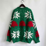 SNOWFLAKE ROUND NECK SWEATER