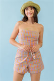 PLAID SHORTS SET