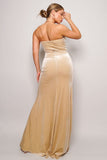 STRAPLESS SWEETHEART VELVET MAXI DRESS