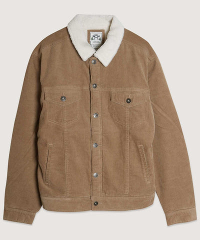 MENS CASUAL CORDUROY LINED TRUCKER JACKET