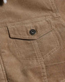 MENS CASUAL CORDUROY LINED TRUCKER JACKET