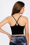 CRISS CROSS BACK SCOOP NECK SPORT CAMI