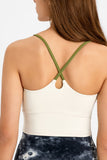 CRISS CROSS BACK SCOOP NECK SPORT CAMI