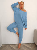 SWEATER KNIT PANT SET