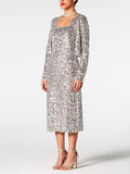 SEQUIN CARDIGAN AND DRESS SET