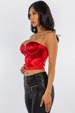 SATIN DIAMOND STRAP TOP