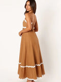 SPAGHETTI STRAP MAXI DRESS