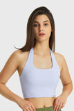 BREATHABLE HALTER NECK SPORTS BRA