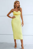 STRAPLESS SWEETHEART MIDI DRESS