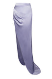 RYLEE HIGH SLIT SATIN SKIRT