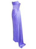 GISELLE PURPLE LINED CORSET GOWN