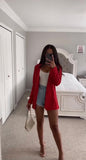 RED BLAZER SET