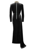 ROBE EN VELOURS NOIR