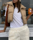 KHAKI PUFF VEST