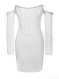 ANNIKA CRYSTAL TRIM DRESS