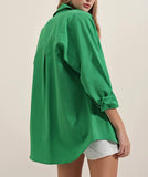 GREEN BUTTON UP