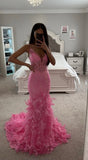 FEATHER MERMAID GOWN