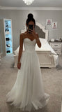 OFF WHITE LACE UP GLITTER BALL GOWN