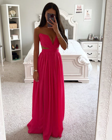 ELLA SILK CHIFFON MAXI DRESS