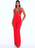 CUT OUT STRAPPY JUMPSUIT