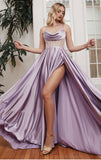 CORSET SATIN A LINE GOWN