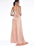 BLUSH DRAPED CORSET GOWN