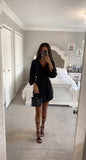 BOYFRIEND BUTTON UP MINI DRESS