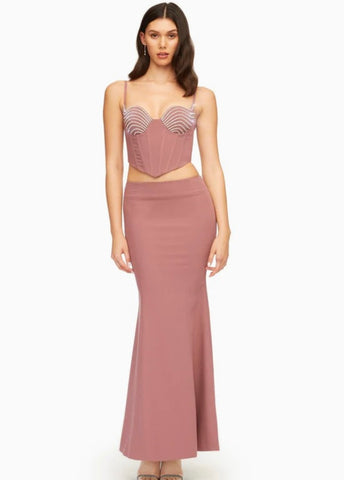 DOLLEY MAUVE MAXI SKIRT