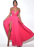 ELLA SILK CHIFFON MAXI DRESS