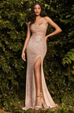 ROSE GOLD SPARKLE GOWN