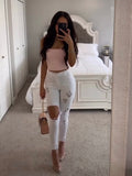 ALL WHITE JEANS