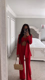 RED BLAZER SET