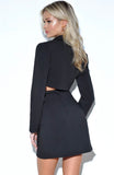 BLACK CROP BLAZER