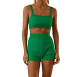 GREEN SHORTS SET