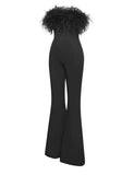 KYLIE FEATHER JUMPSUIT