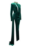 EMERALD VELVET GOWN