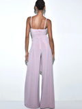 PURPLE METALLIC JUMPSUIT