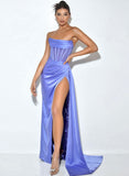 GISELLE PURPLE LINED CORSET GOWN