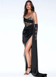 CASSIE LACE SATIN CORSET GOWN