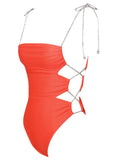 CRYSTAL ONE PIECE SWIMSUIT