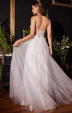 FLORAL A LINE BRIDAL GOWN