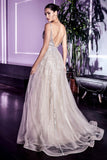 ROBE EN TULLE SCINTILLANT A LINE