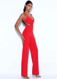 CUT OUT STRAPPY JUMPSUIT