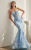 STRAPLESS BUTTERFLY GOWN