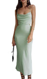 SOPHIA SATIN MIDI DRESS