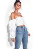 RUFFLE SLEEVE TOP