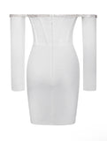 ANNIKA CRYSTAL TRIM DRESS