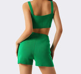 GREEN SHORTS SET