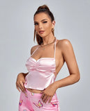 STELLA SATIN TOP